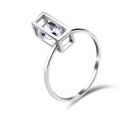Silver Rings with Crystal in Box CMR-13